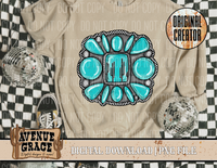 Checkered Turquoise