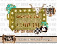 Country Bar Cowgirl