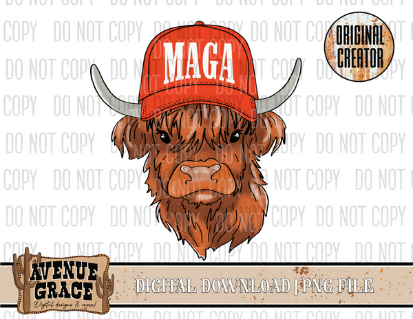 MAGA Highland Cow