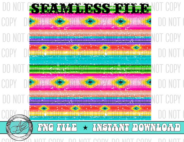 Cinco Serape Seamless Pattern