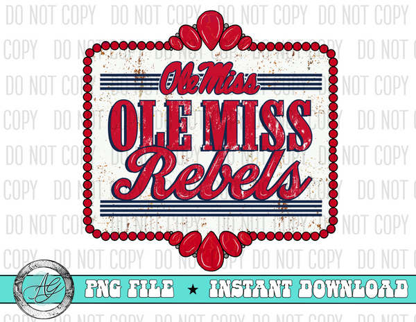 OLE MISS REBELS WESTERN