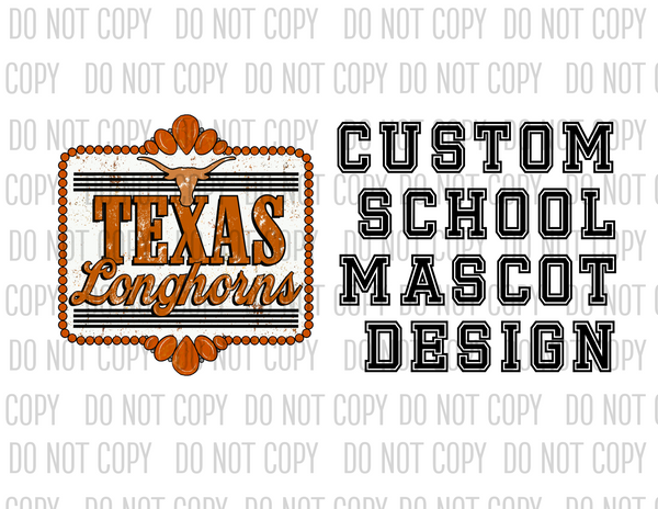 CUSTOM SCHOOL MASCOT DESIGN