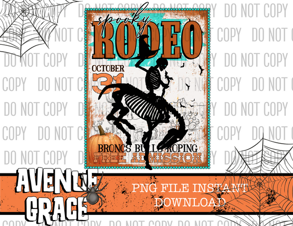 Spooky Rodeo Poster