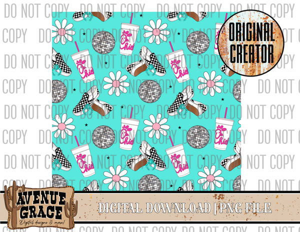 Girly Vans Seamless Pattern