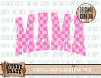 Mama Pink Checkered