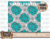 Turquoise Stone Seamless Pattern