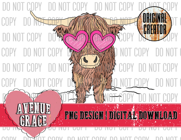 Valentines Highland Cow