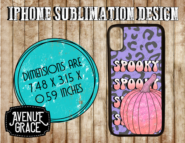 Purple Spooky Phone case design