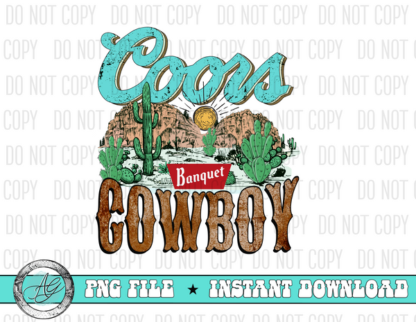 Coors Cowboy Turquoise