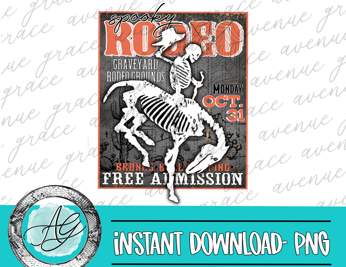 Vintage Halloween Rodeo Poster – Avenue Grace