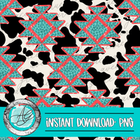 Tribal Cowprint seamless