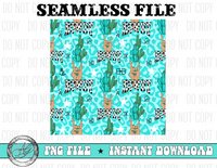 Turquoise Howdy Seamless File