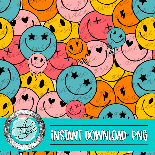 Smiley Seamless Pattern