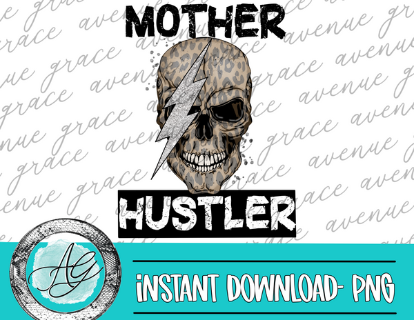 Mother Hustler Leopard Skull