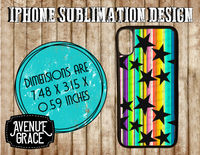 Serape stars phone case design