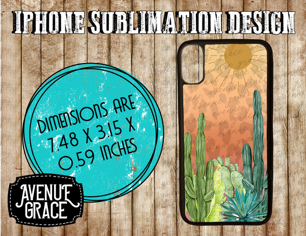 Sunset cactus case design