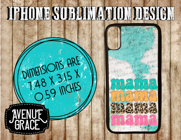 Mama Western IPhone Case Design
