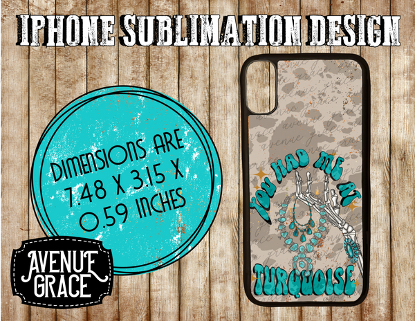 You had me at Turquoise Iphone Case design