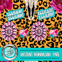 Leopard Western Seamless Pattern