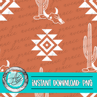 Copper Western Seamless Pattern