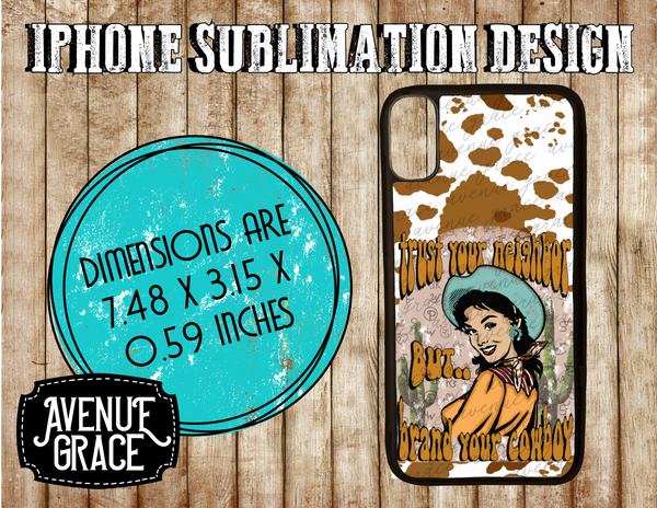 Brand your cowboy phone case design