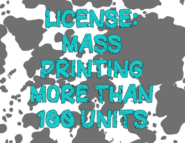 Mass Printing License for Wholsale