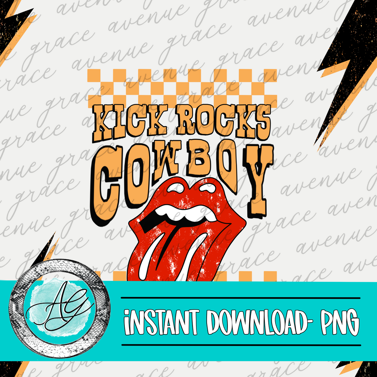 Kick rocks Cowboy Seamless – Avenue Grace