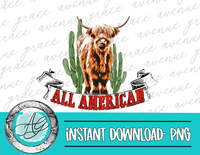 All American Cactus cow