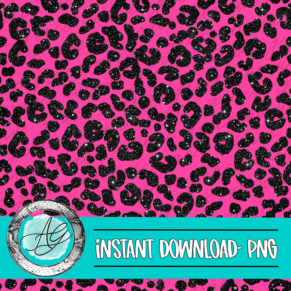 Pink Leopard Seamless Pattern