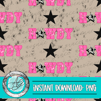 Pink Howdy Seamless Pattern