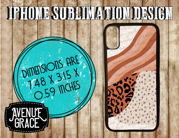 Boho Leopard phone case design