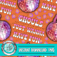 Ghouls just wanna have fun Seamless Pattern